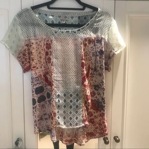Urban Outfitters Ecote Patterned Top